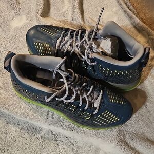 Nike Air Max Men's Blue and Yellow Athletic Shoes